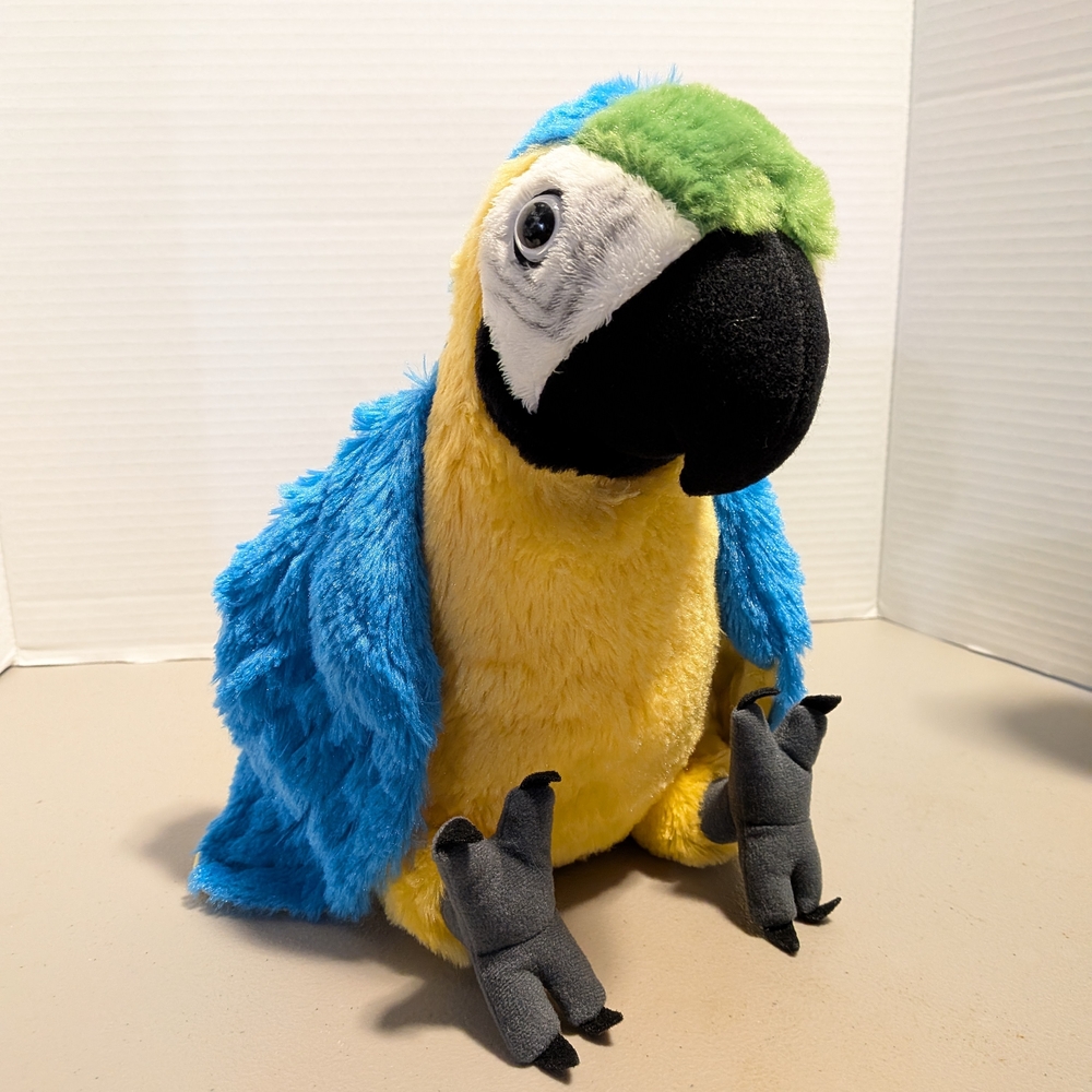 Colorful Parrot Plush Toy Macaw 12" Stuffed Animal Exotic bird wild Republic - Picture 8 of 10